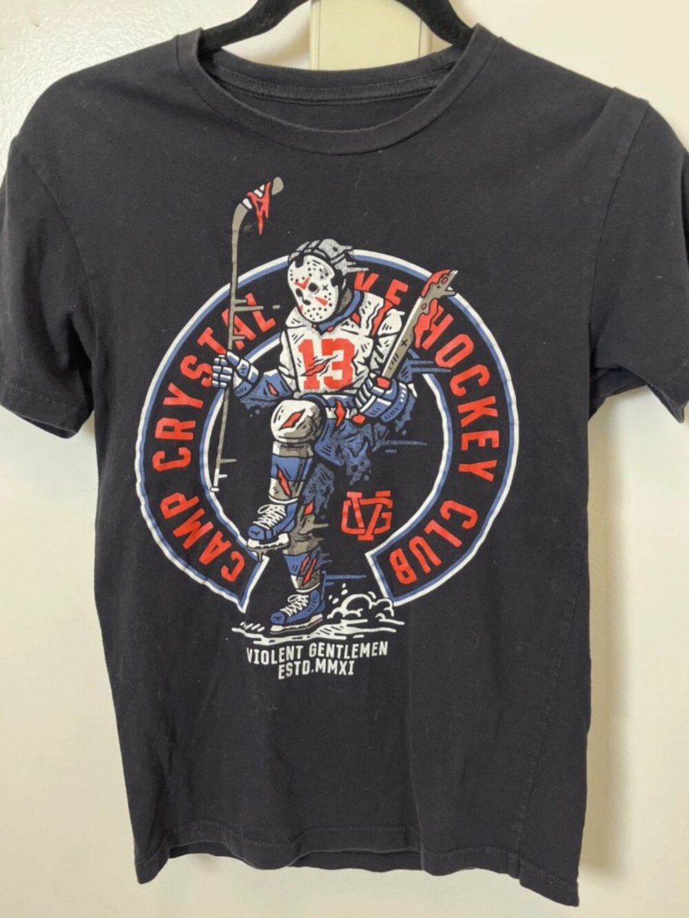 Violent Gentlemen Camp Crystal Lake Hockey Club Tee Black XS